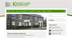 Desktop Screenshot of kingsclerevillageclub.co.uk