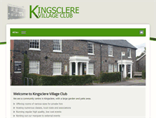 Tablet Screenshot of kingsclerevillageclub.co.uk